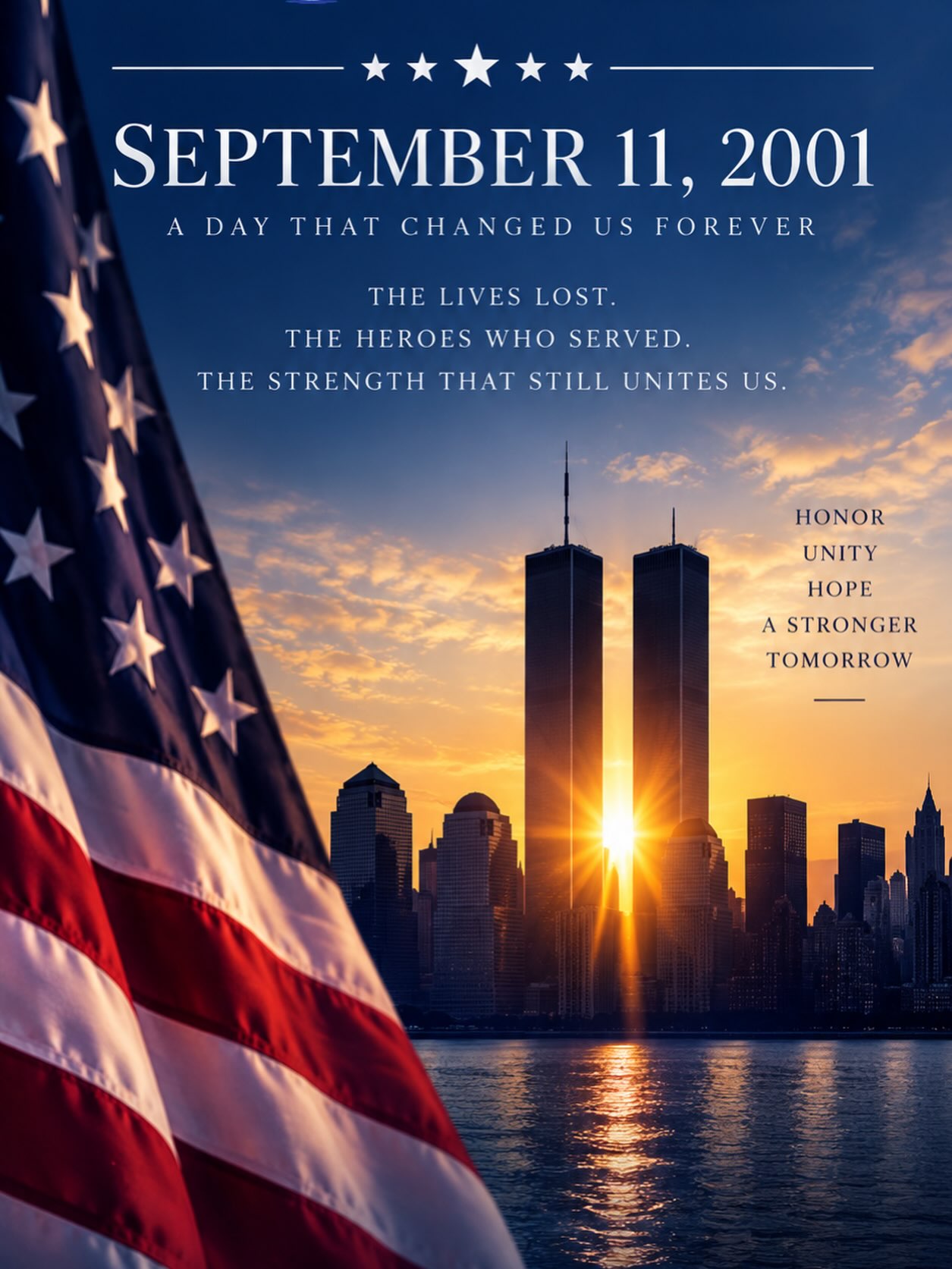 🇺🇸 September 11, 2001 — A Day That Changed Us Forever

Today, Community Choice Tax Service honors the lives lost, the heroes who served, the families forever impacted, and the strength that united our nation.

May we continue to carry forward the spirit of unity, compassion, service, and hope.

We honor. We reflect. We will never forget. ❤️🤍💙

Community Choice Tax Service
People. Service. A Stronger Tomorrow.