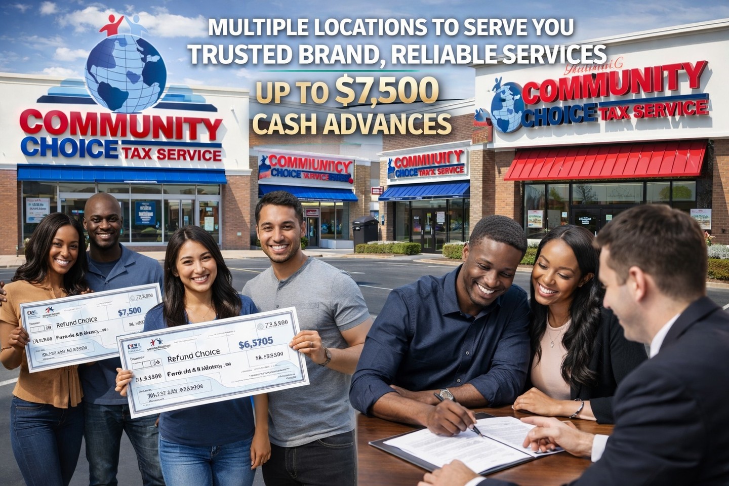 Don’t lose money by trusting the wrong tax office.
Community Choice Tax Service a real brand with multiple locations, real professionals, and real accountability.
Apply for our $7,500 in CASH ADVANCES.
Call or Text 855-528-0048
🚀Fast, professional service
📍 Multiple locations
• 18570 Grand River Ave. Ste 100, Detroit, MI 48223
• 16022 Grand River Ave., Detroit, MI 48227
• 14051 Greenfield, Detroit, MI 48227
• 19620 W. McNichols, Detroit, MI 48219
• 11444 Whittier, Detroit, MI 48224
• 17563 Greenfield Rd. Ste 10, Detroit, MI 48235
• 16070 Eureka Rd, Southgate, MI 48195
• 719 W. Saginaw, Lansing, MI 48915